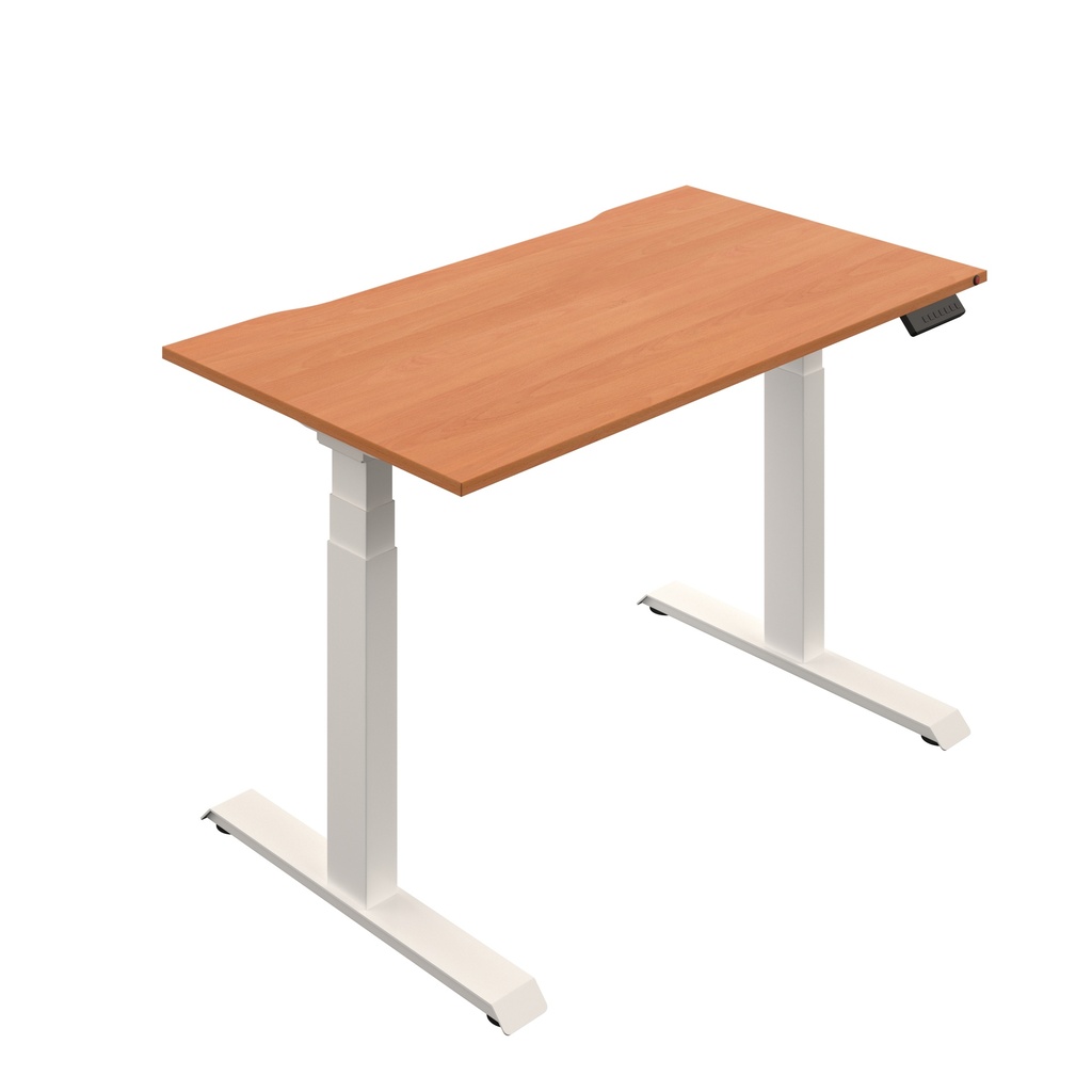 Okoform Heated Dual Motor Height Adjustable Desk (FSC) | 1400X800 | Beech/White | 