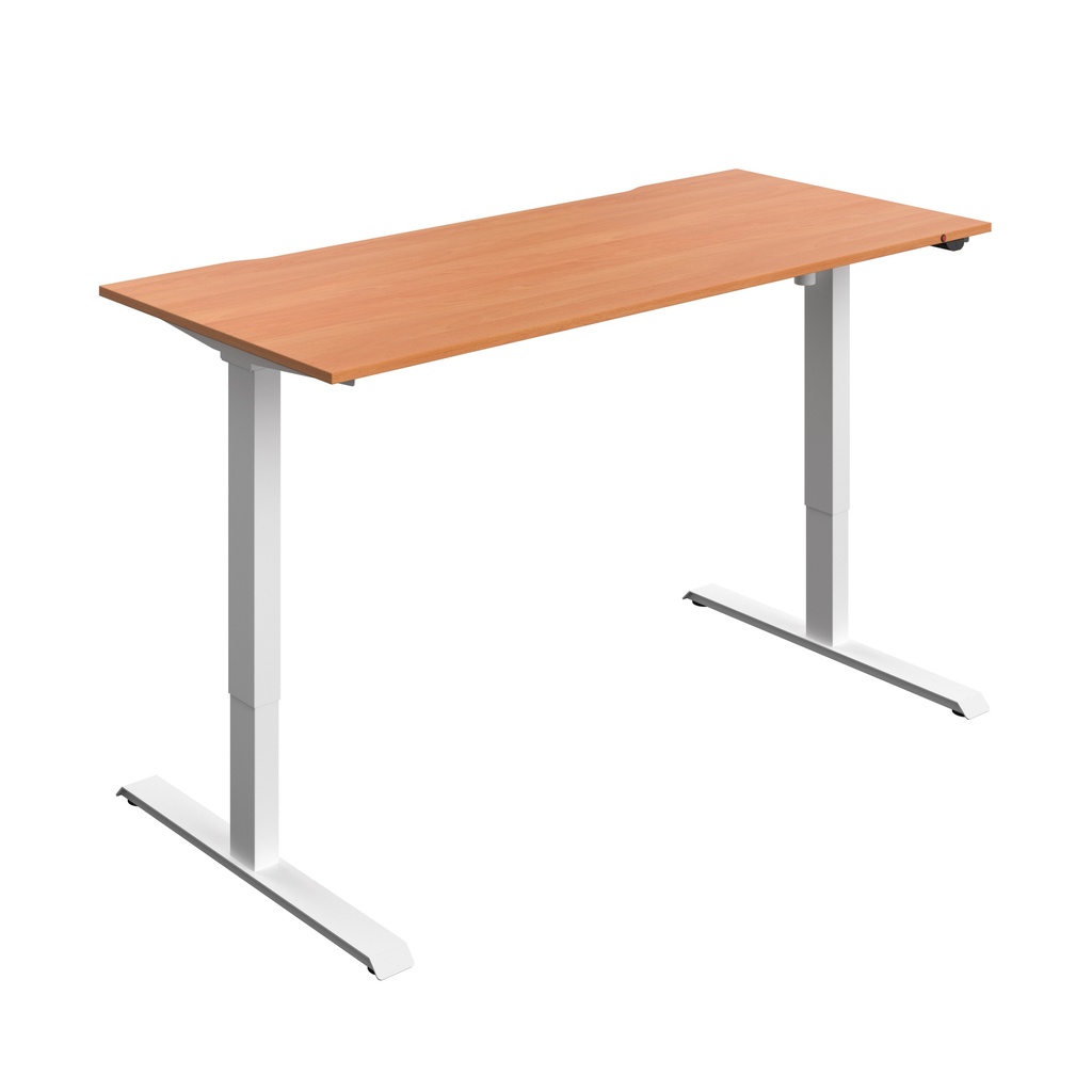 Okoform Heated Dual Motor Height Adjustable Desk (FSC) | 1800X800 | Beech/White | 