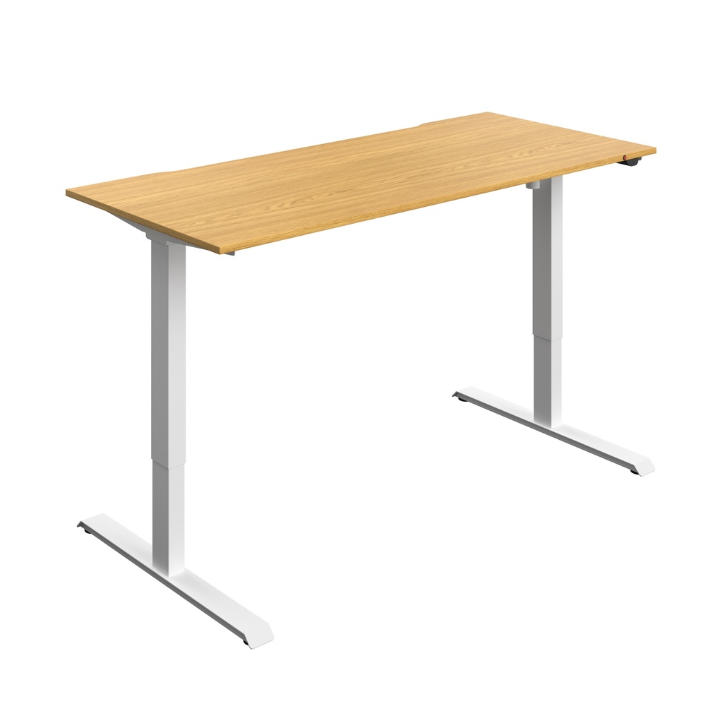 Okoform Heated Dual Motor Height Adjustable Desk (FSC) | 1800X800 | Nova Oak/White | 