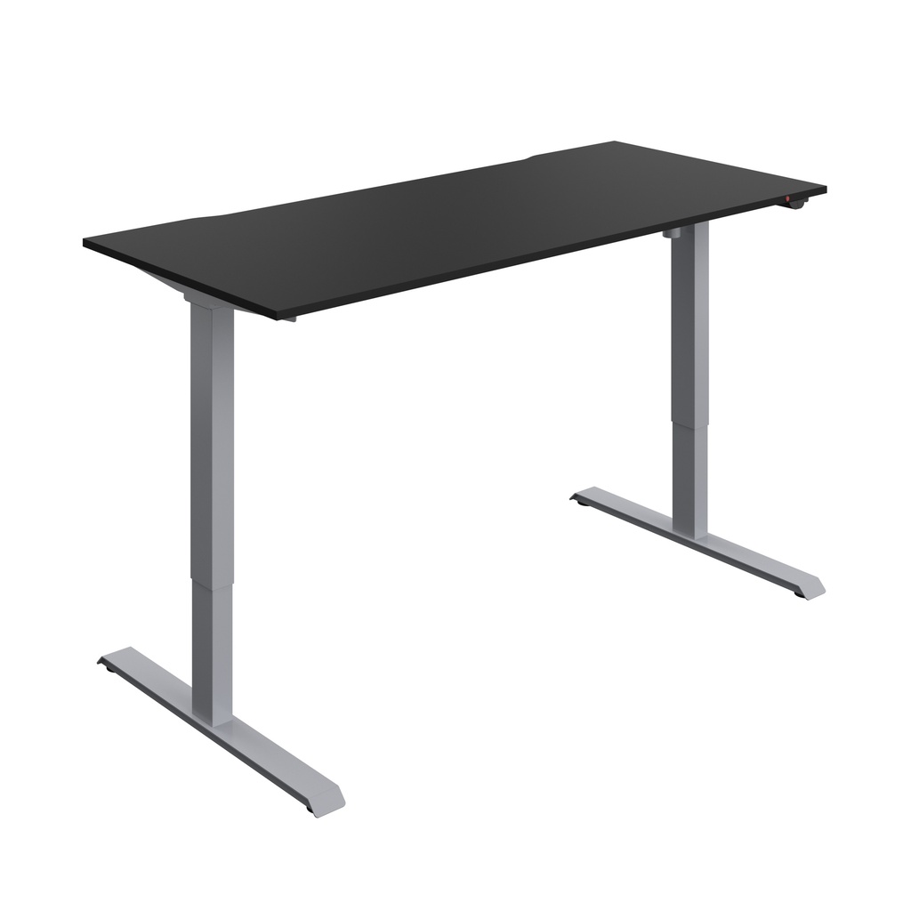 Okoform Heated Dual Motor Height Adjustable Desk (FSC) | 1800X800 | Black/Silver | 