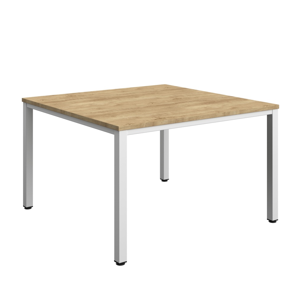 Fraction Infinity Square Meeting Table (FSC) | 1200 X 1200 | Natural Nebraska Oak/White