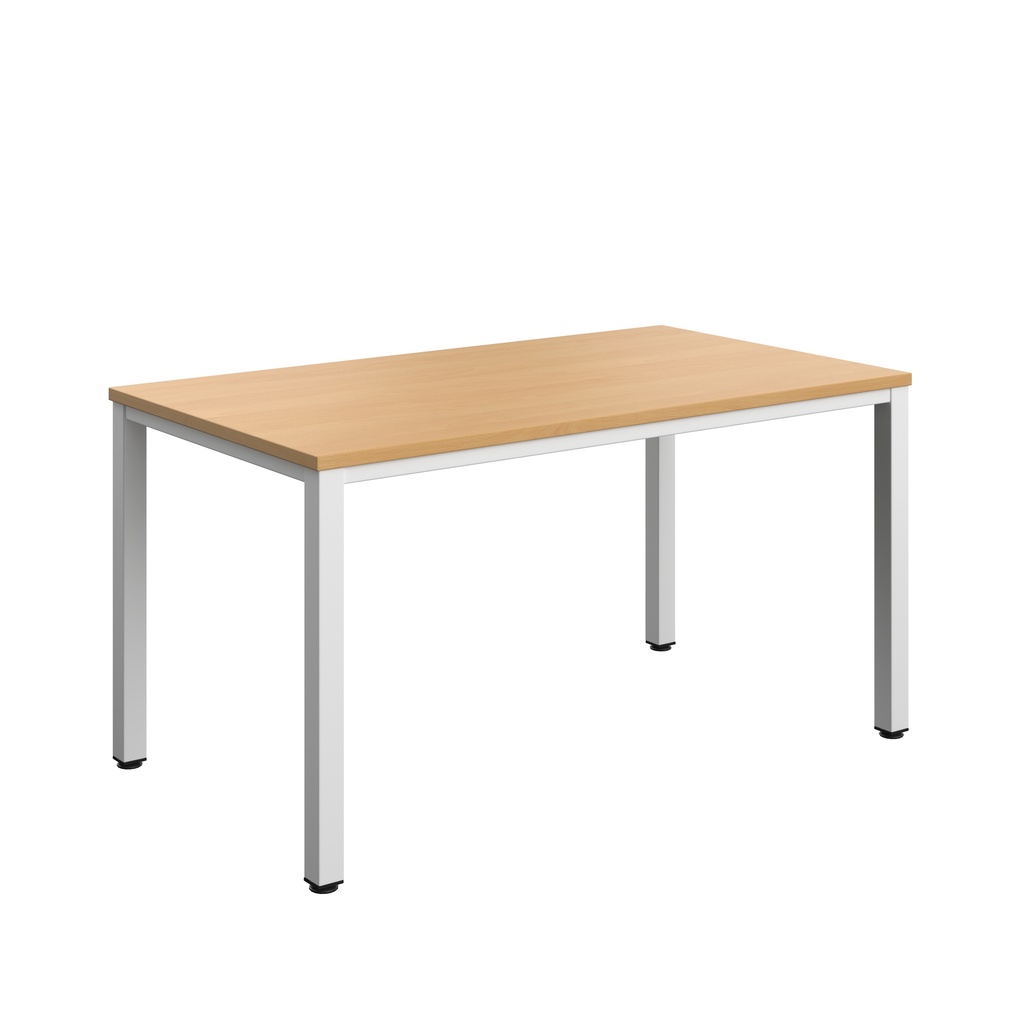 Fraction Infinity Rectangular Meeting Table (FSC) | 1400 X 800 | Ellmau Beech/White