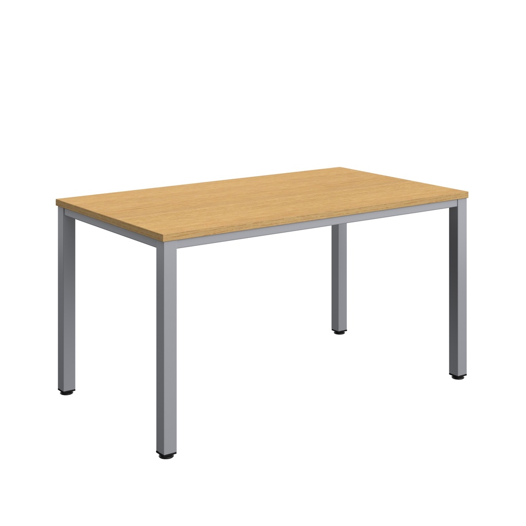 Fraction Infinity Rectangular Meeting Table (FSC) | 1400 X 800 | Sorano Oak/Silver