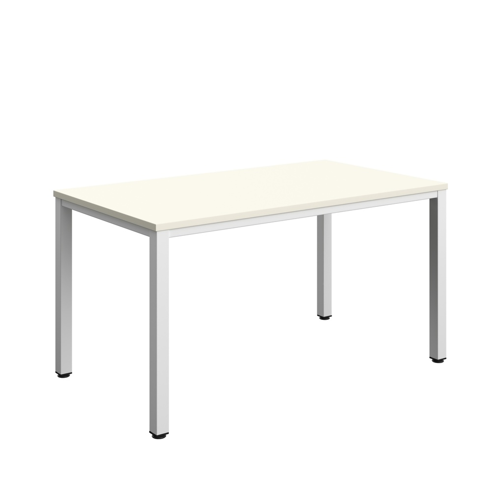 Fraction Infinity Rectangular Meeting Table (FSC) | 1400 X 800 | White/White