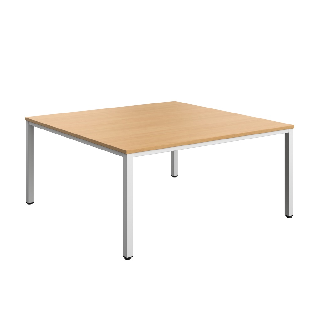 Fraction Infinity Square Meeting Table (FSC) | 1600 X 1600 | Ellmau Beech/White