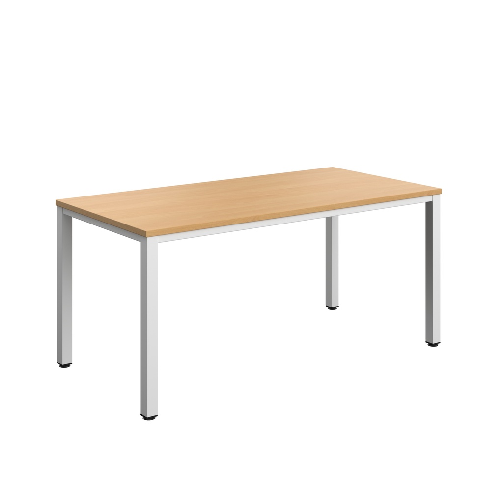 Fraction Infinity Rectangular Meeting Table (FSC) | 1600 X 800 | Ellmau Beech/White