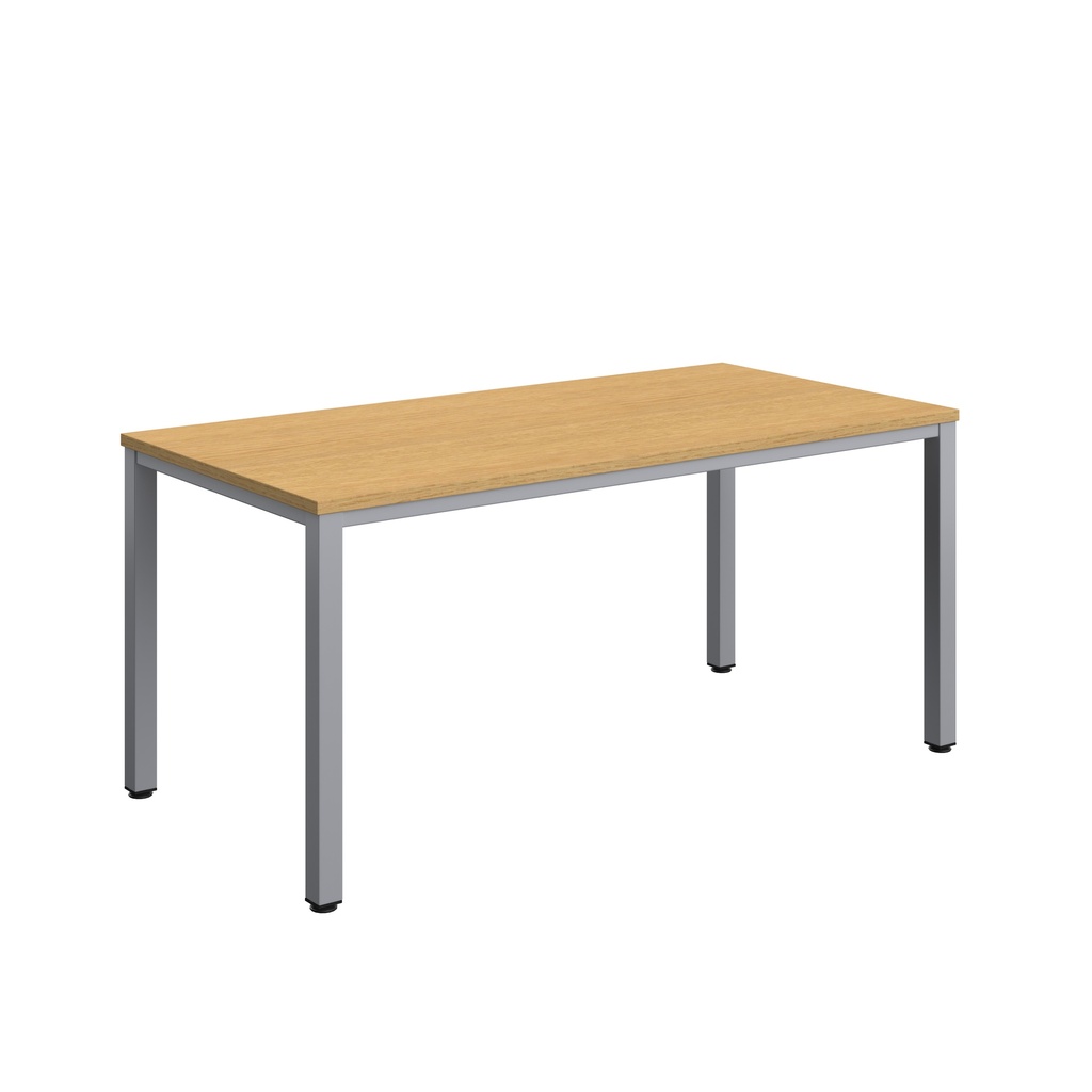 Fraction Infinity Rectangular Meeting Table (FSC) | 1600 X 800 | Sorano Oak/Silver