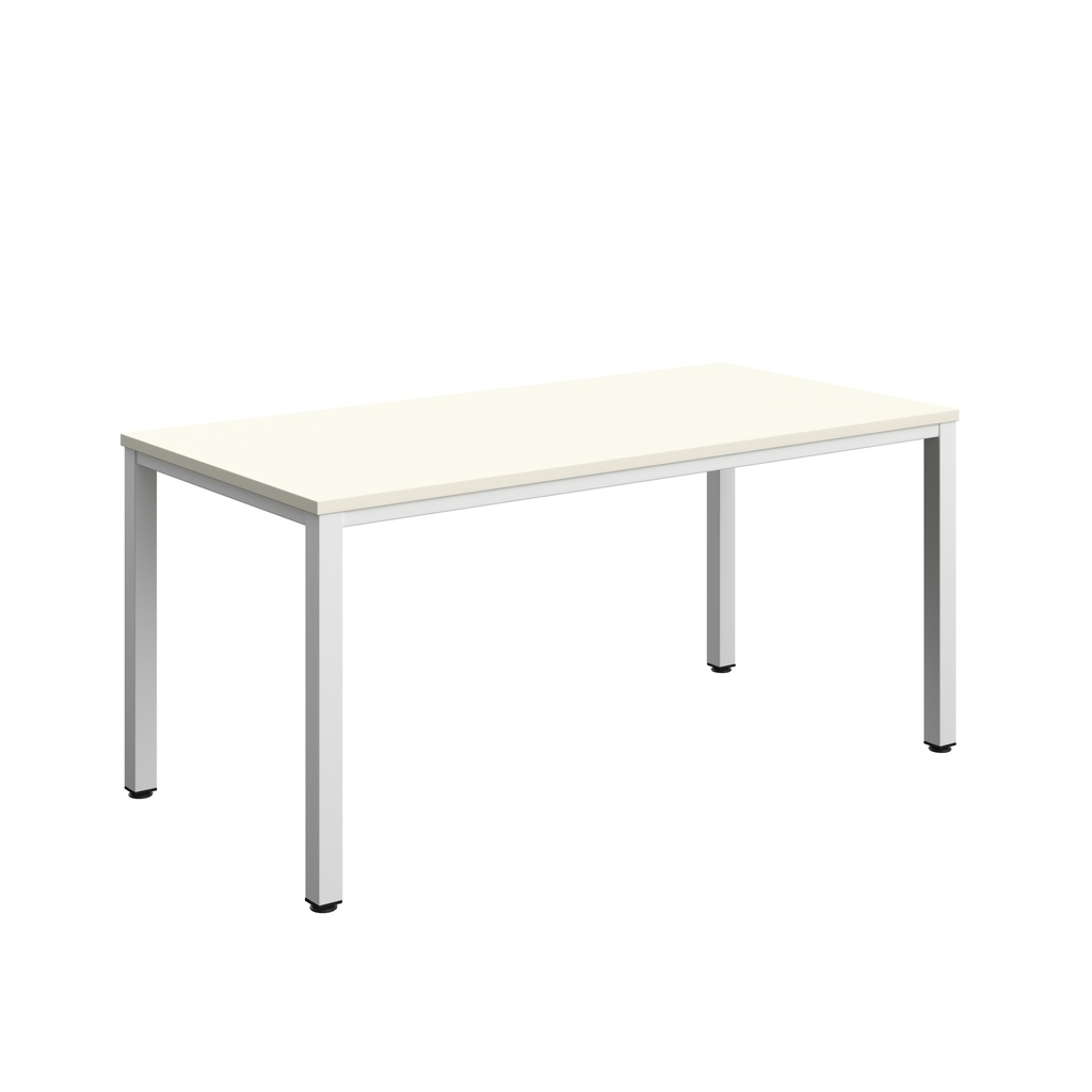 Fraction Infinity Rectangular Meeting Table (FSC) | 1600 X 800 | White/White