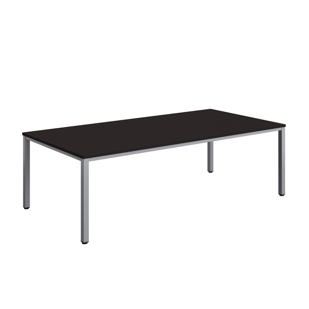 Fraction Infinity Rectangular Meeting Table (FSC) | 2400 X 1200 | Anthracite/Silver