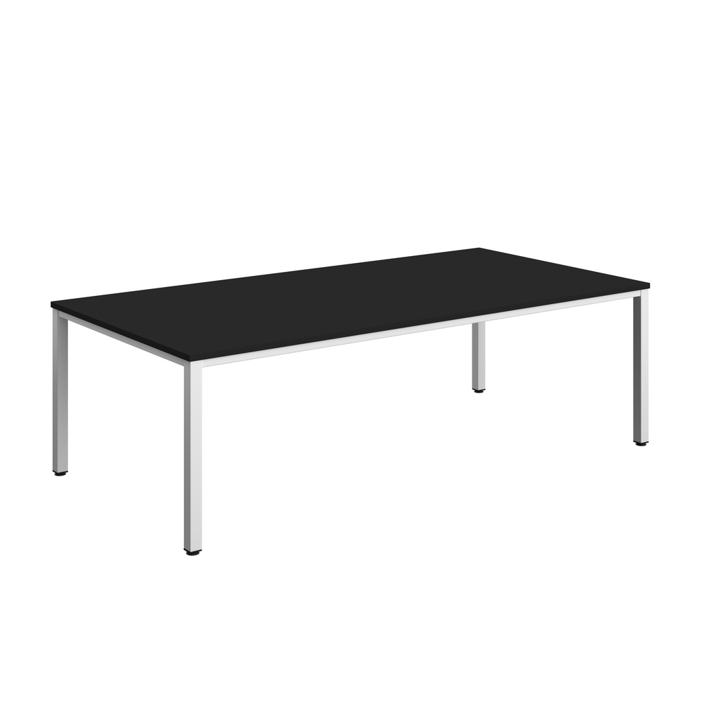 Fraction Infinity Rectangular Meeting Table (FSC) | 2400 X 1200 | Black/White