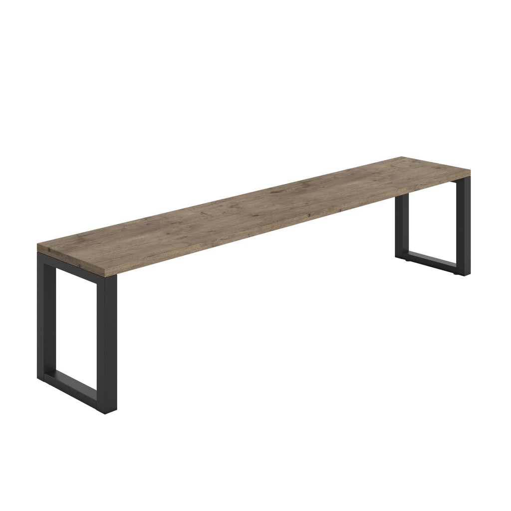 Picnic Bench (FSC) | 1800 | Grey Nebraska Oak/Black