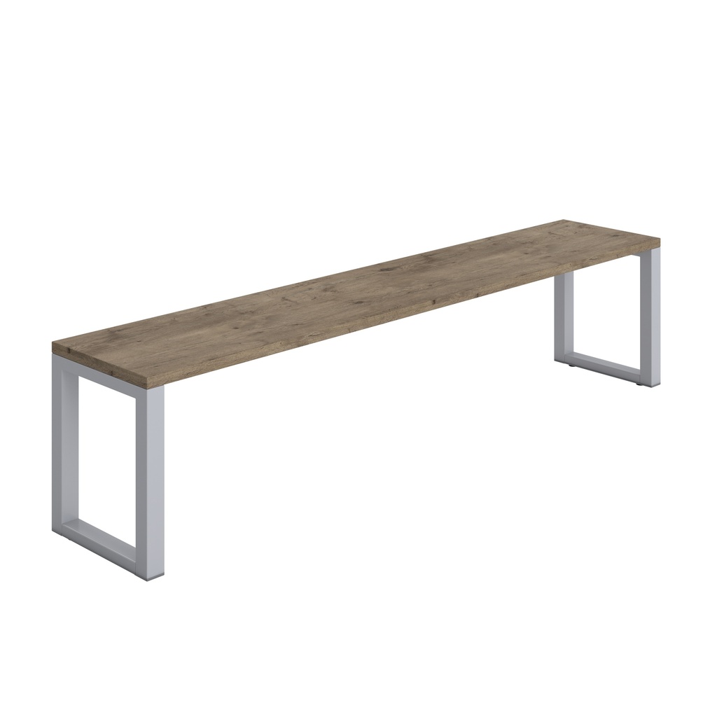 Picnic Bench (FSC) | 1800 | Grey Nebraska Oak/Silver