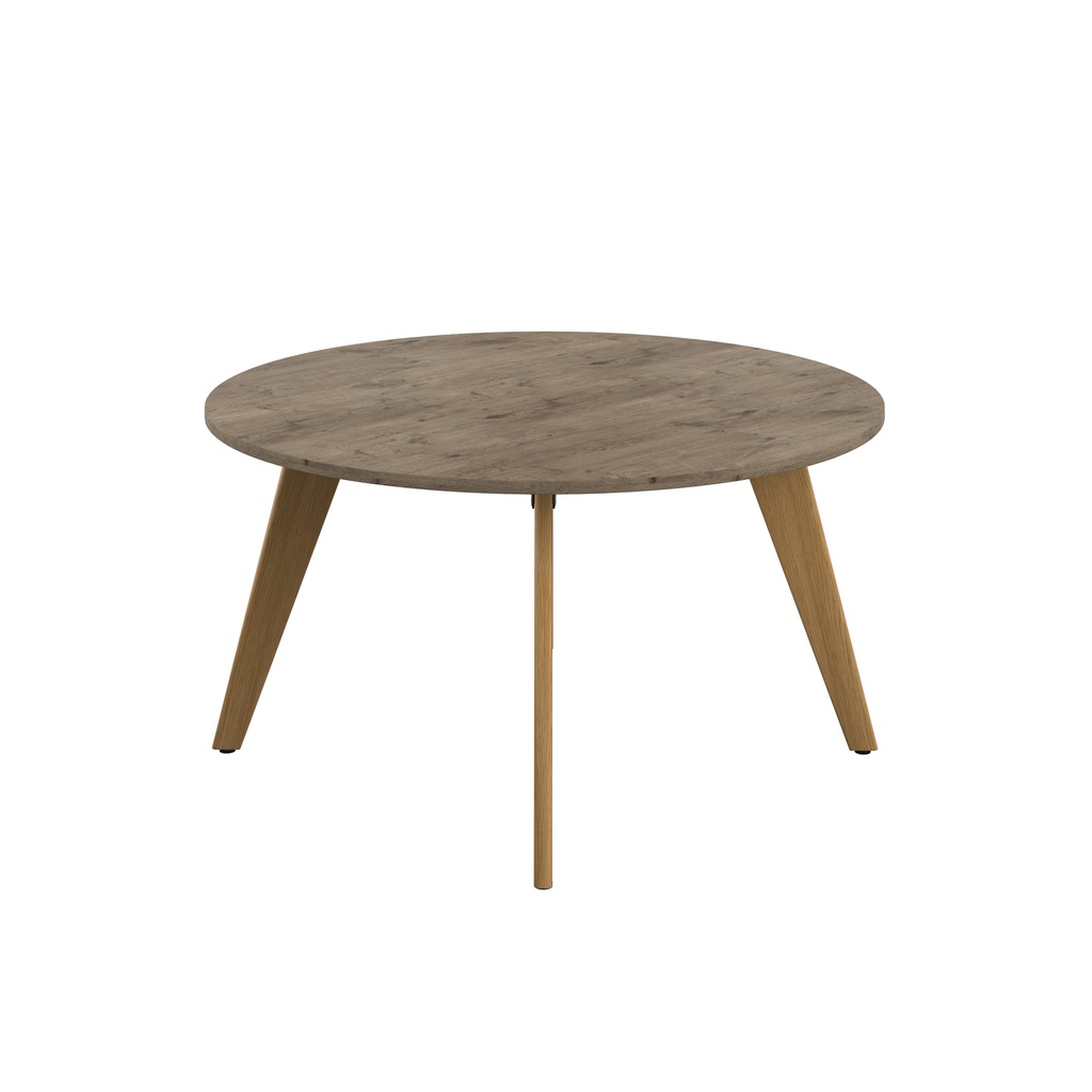 Plateau Round Table (FSC) | 1400mm | Grey Nebraska Oak