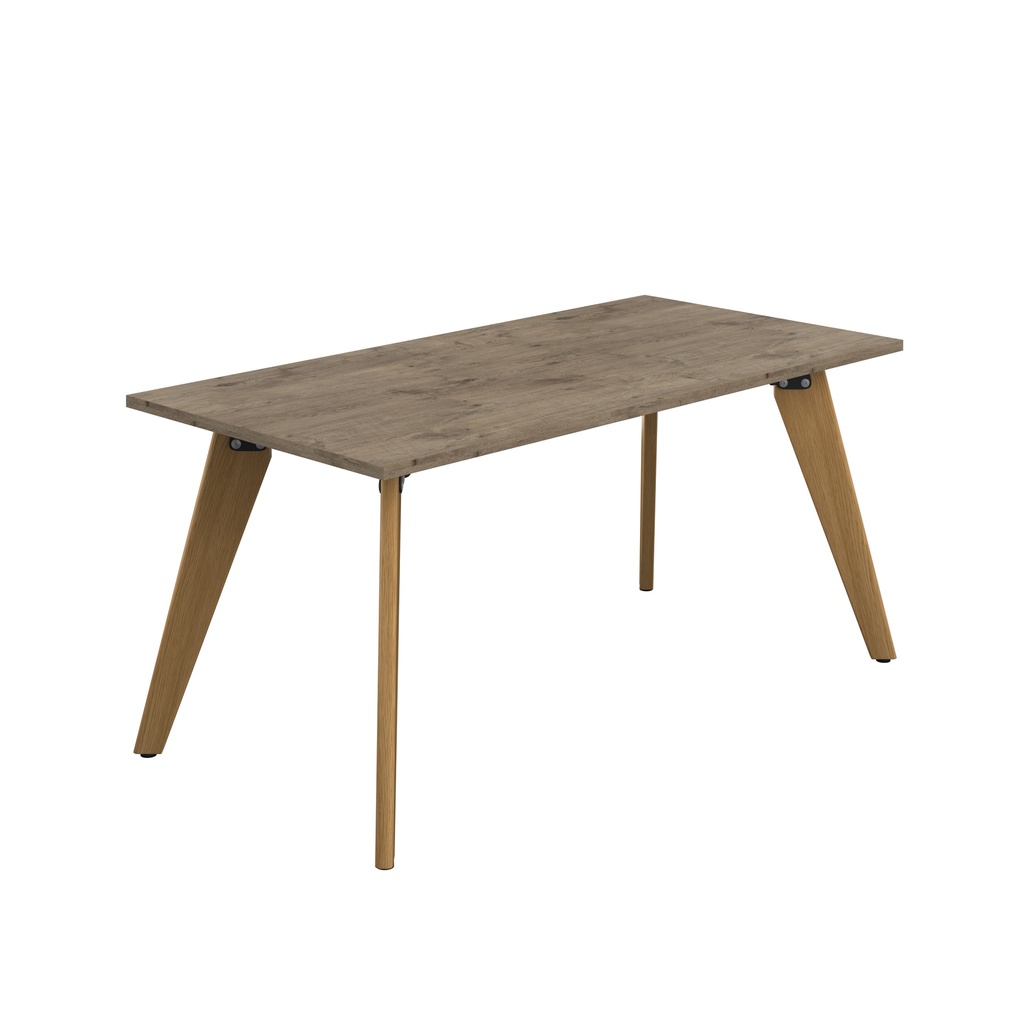 Plateau Rectangular Table (FSC) | 1600 X 800 | Grey Nebraska Oak