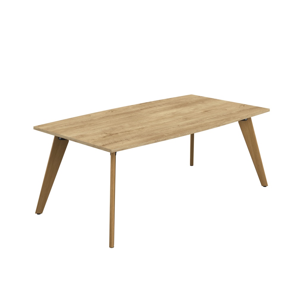 Plateau Barrel Table (FSC) | 2000 X 1000 | Natural Nebraska Oak