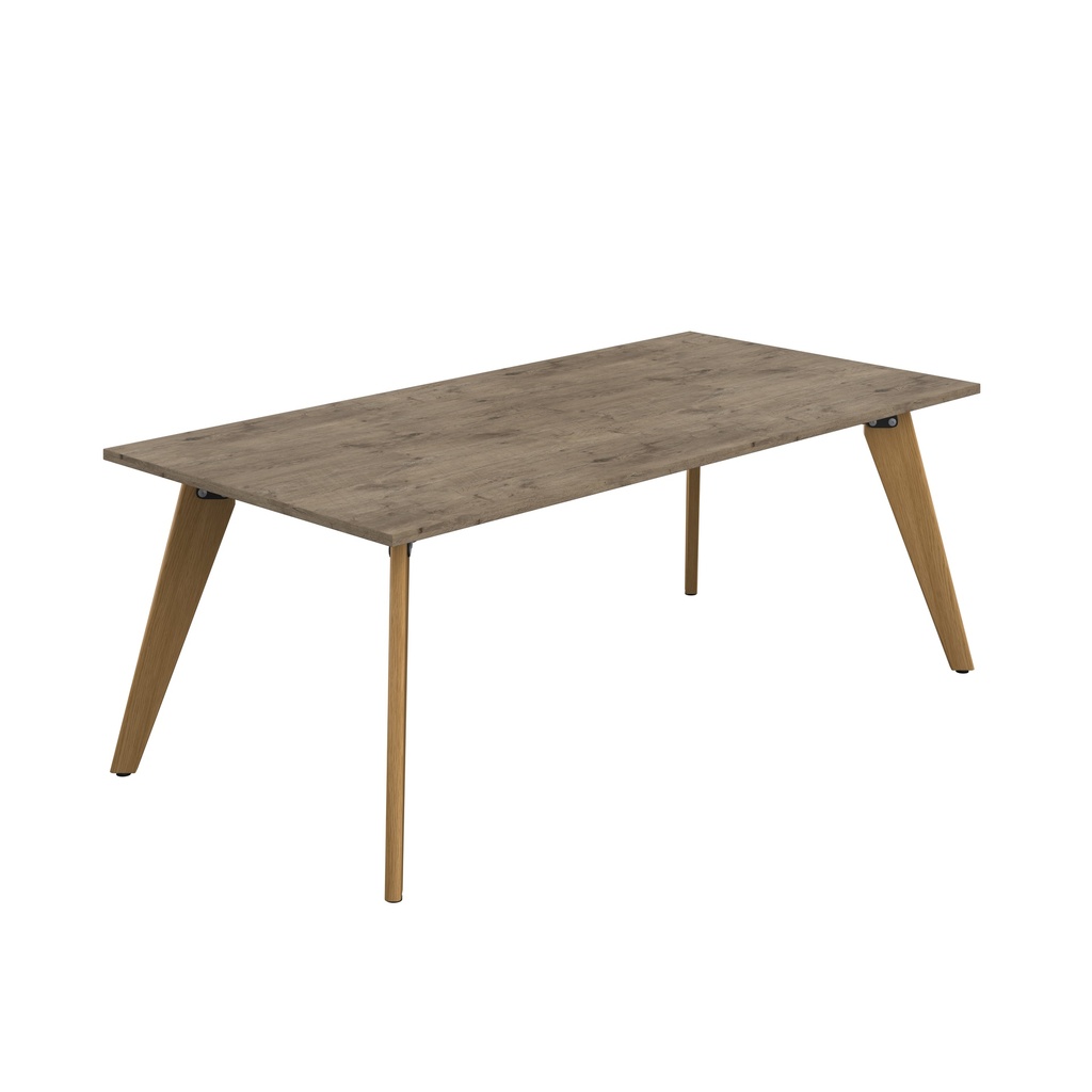 Plateau Rectangular Table (FSC) | 2000 X 1000 | Grey Nebraska Oak