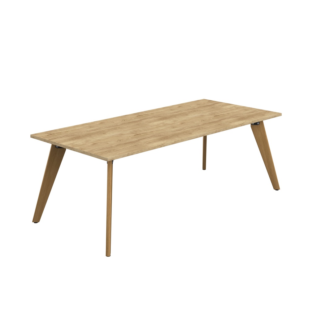 Plateau Rectangular Table (FSC) | 2200 X 1000 | Natural Nebraska Oak