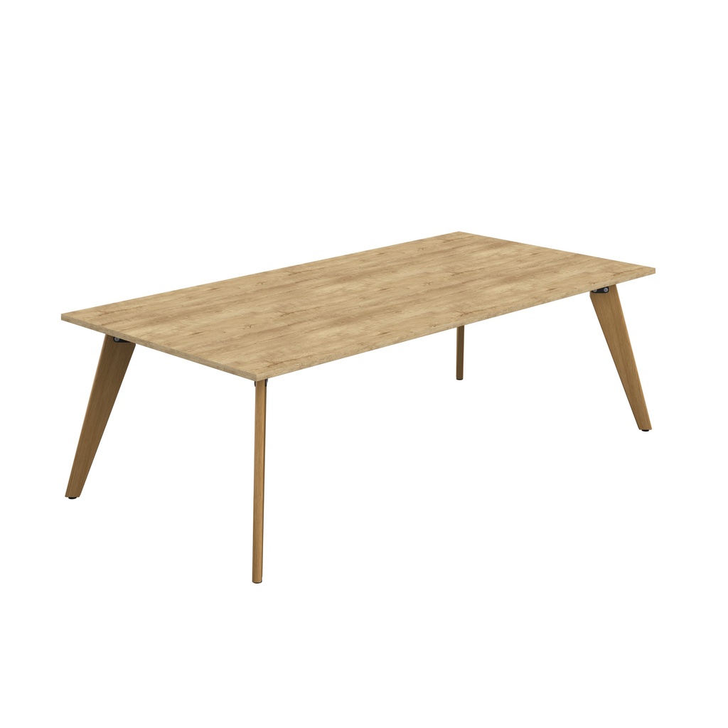 Plateau Rectangular Table (FSC) | 2400 X 1200 | Natural Nebraska Oak