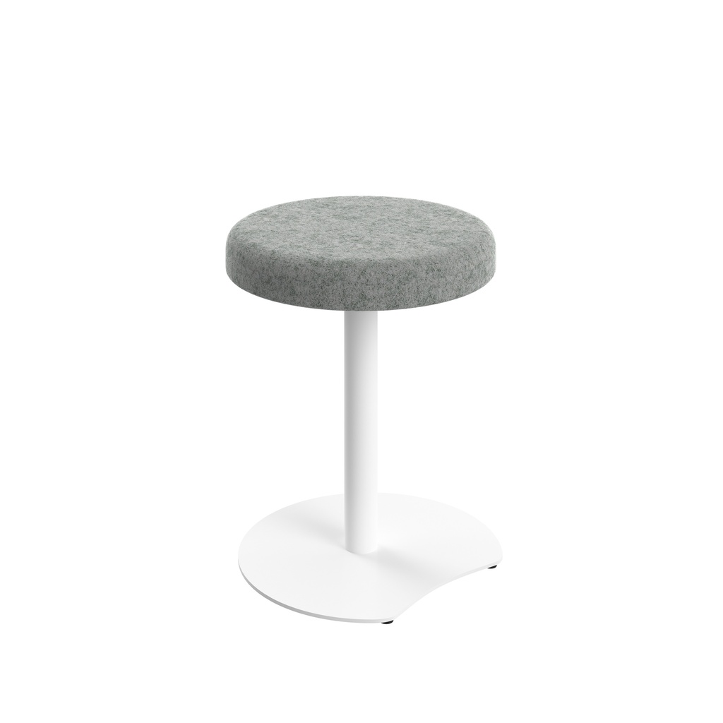 Contract Low White Frame, Plain Top Stool Unlimited Band 1