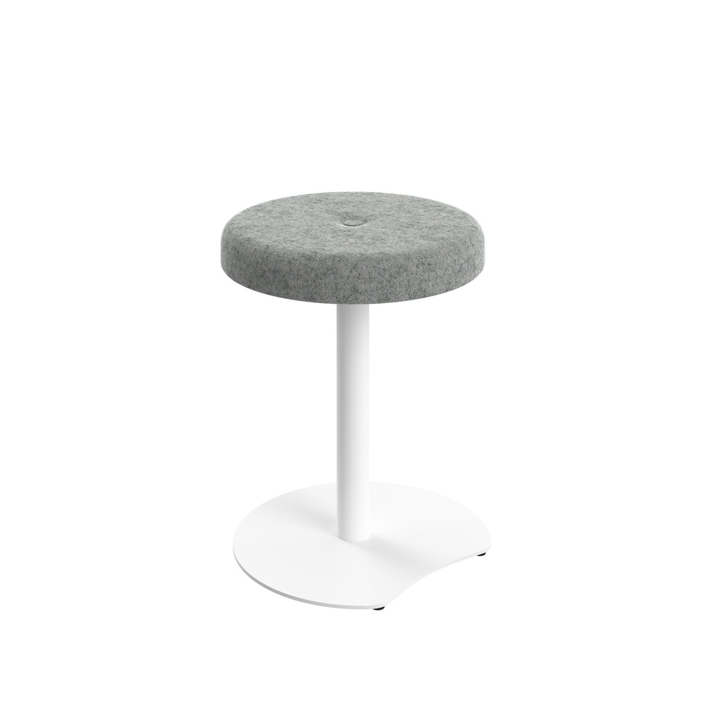 Contract Low White Frame, Button Top Stool Unlimited Band 3