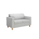 Iceberg 2 Seater Band 1 Fabric Sofa With Wooden Feet