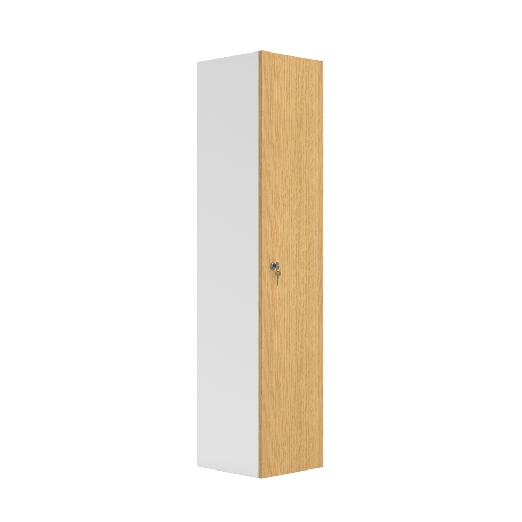 Wooden Locker (FSC) | 1 Door | Sorano Oak