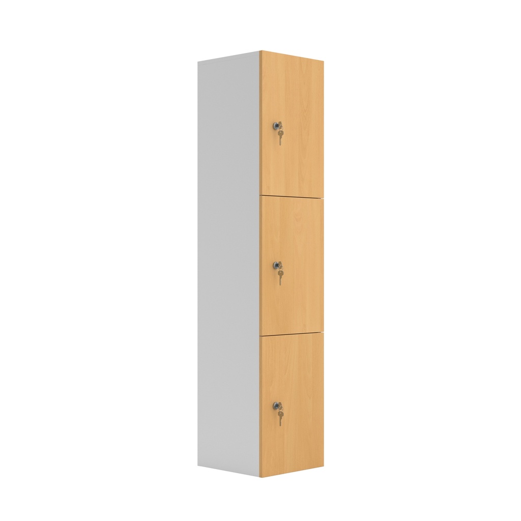 Wooden Locker (FSC) | 3 Doors | Ellmau Beech