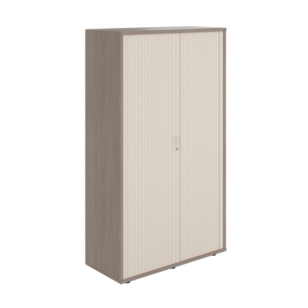 Wooden Side Opening Tambour (FSC) | 2 Metre Tall | Grey Oak | 