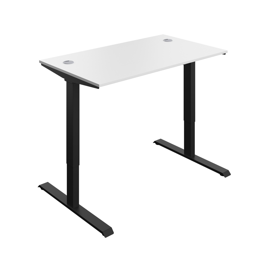 Economy Single Motor Sit Stand Desk (FSC) | 1400 X 800 | White/Black | 