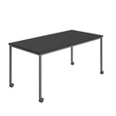 Titan Mobile Rectangular Table (FSC) | 1400 X 800 | Anthracite/Black