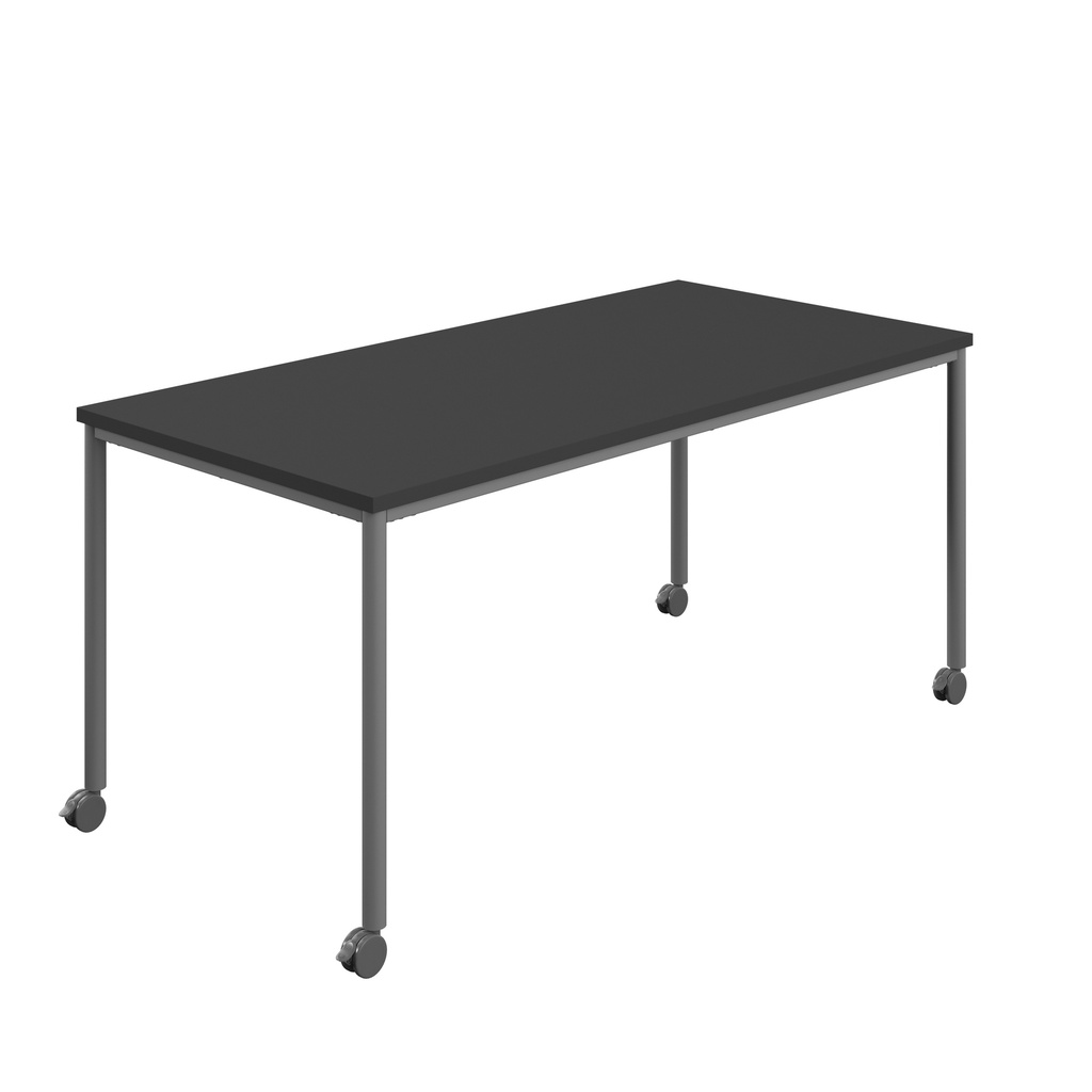 Titan Mobile Rectangular Table (FSC) | 1800 X 800 | Anthracite/Black