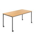 Titan Mobile Rectangular Table (FSC) | 1400 X 800 | Anthracite/Ellmau Beech