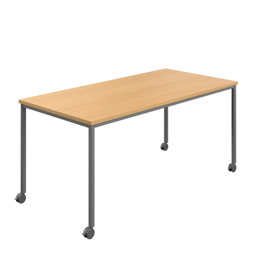 Titan Mobile Rectangular Table (FSC) | 1800 X 800 | Anthracite/Ellmau Beech