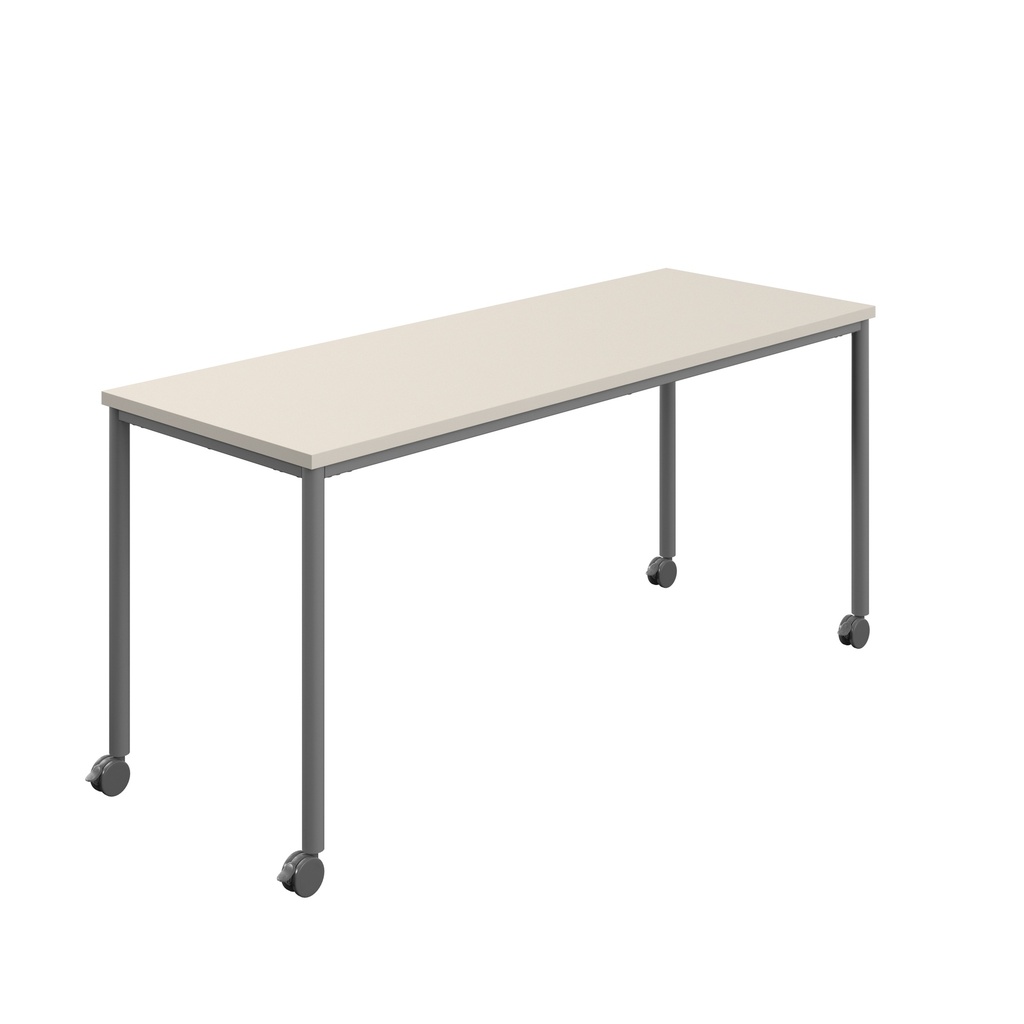 Titan Mobile Rectangular Table (FSC) | 1600 X 800 | Anthracite/Grey