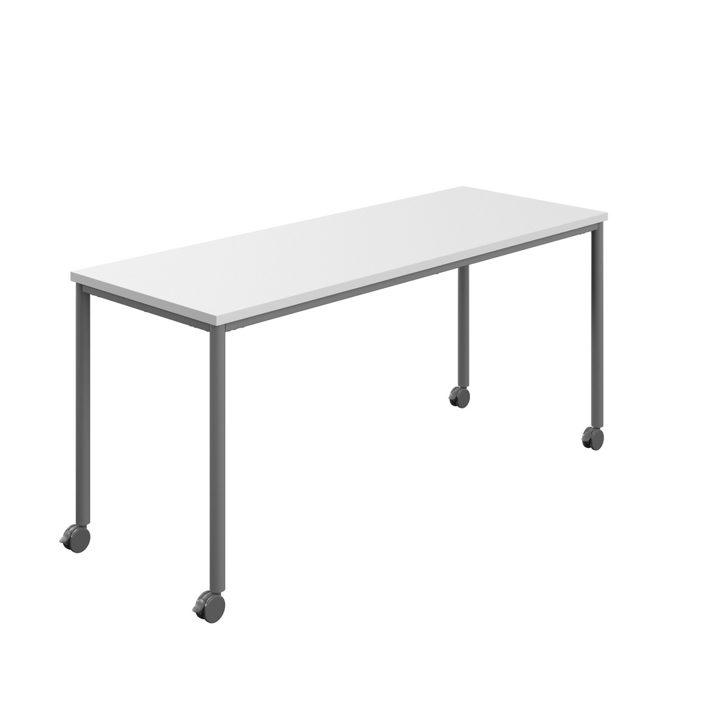 Titan Mobile Rectangular Table (FSC) | 1600 X 800 | Anthracite/White