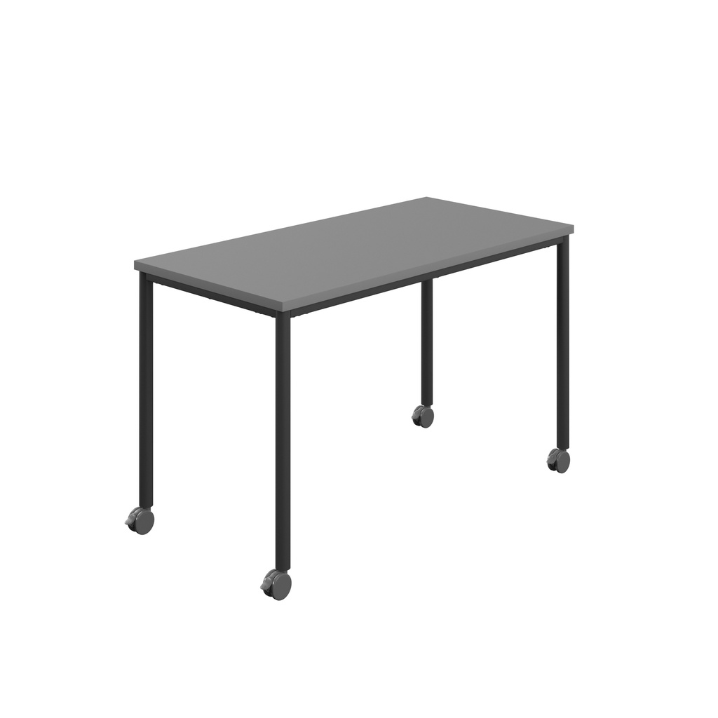 Titan Mobile Rectangular Table (FSC) | 1200 X 600 | Black/Anthracite