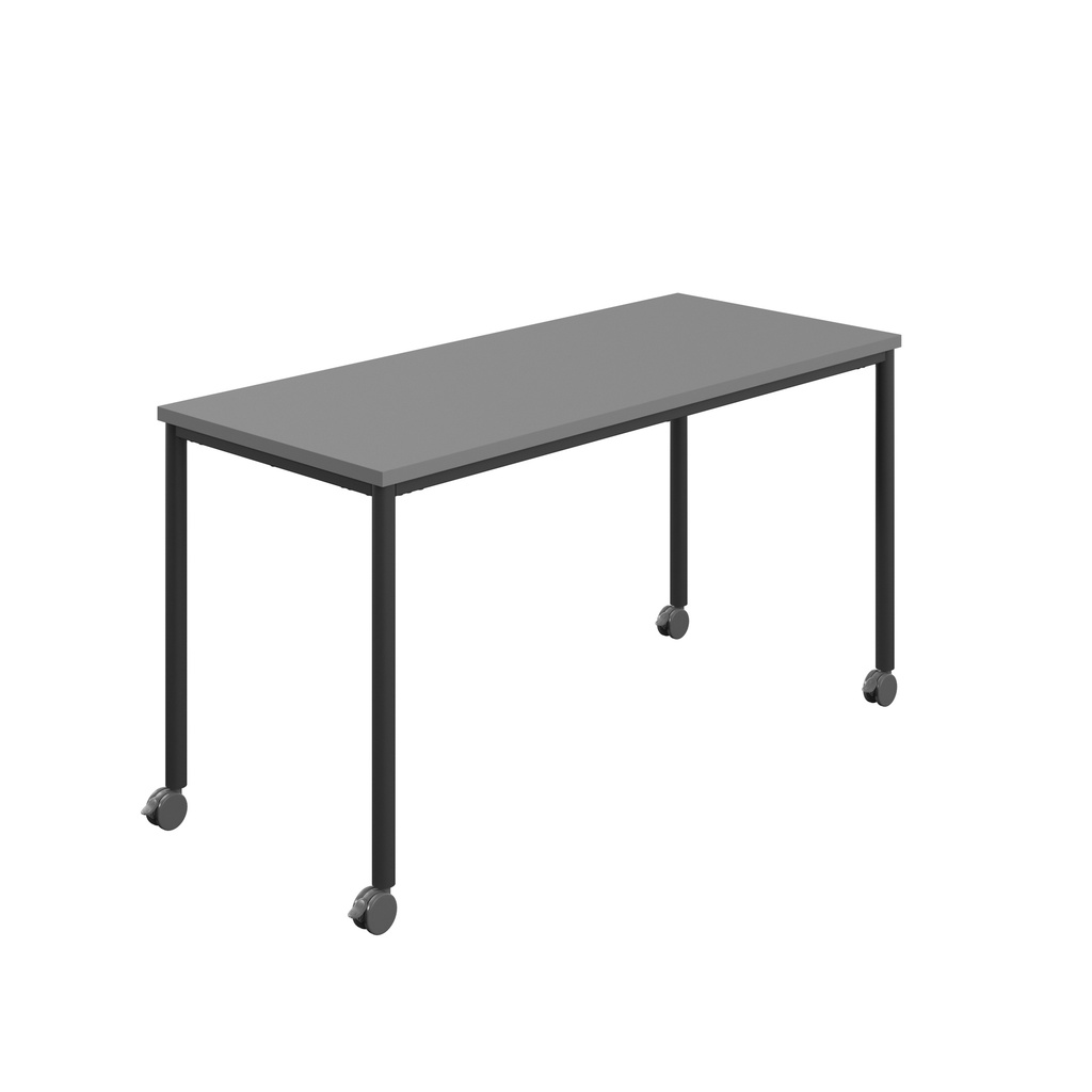 Titan Mobile Rectangular Table (FSC) | 1800 X 600 | Black/Anthracite