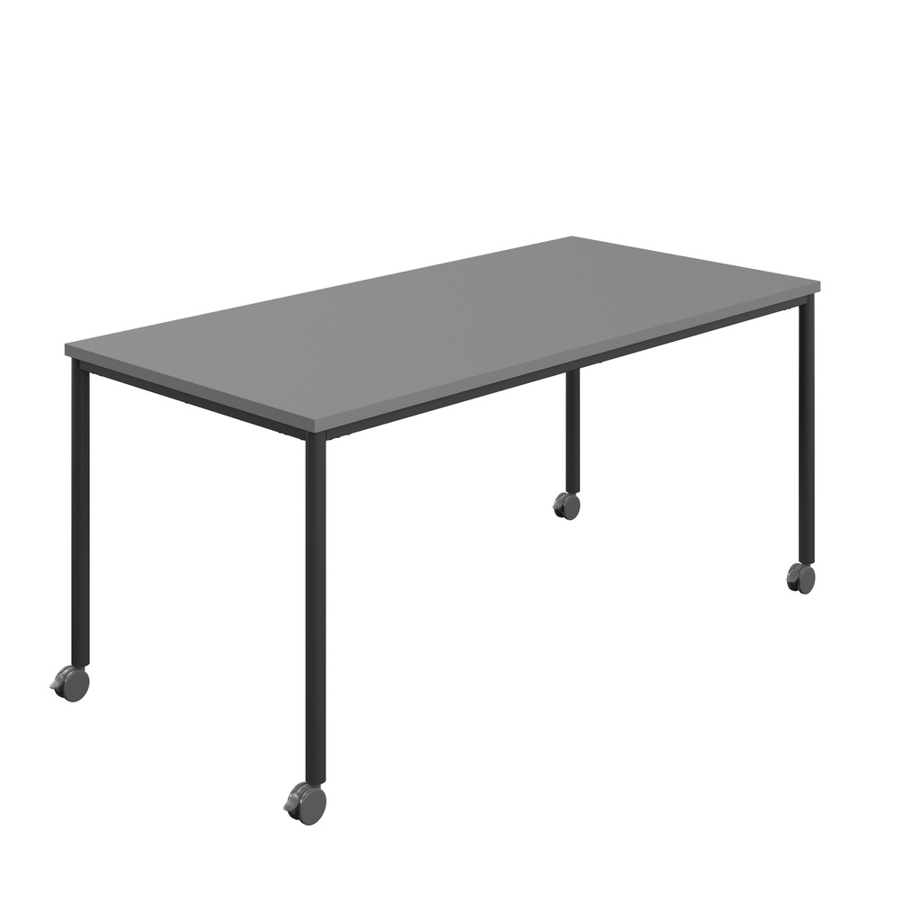 Titan Mobile Rectangular Table (FSC) | 1800 X 800 | Black/Anthracite