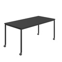 Titan Mobile Rectangular Table (FSC) | 1800 X 800 | Black/Black