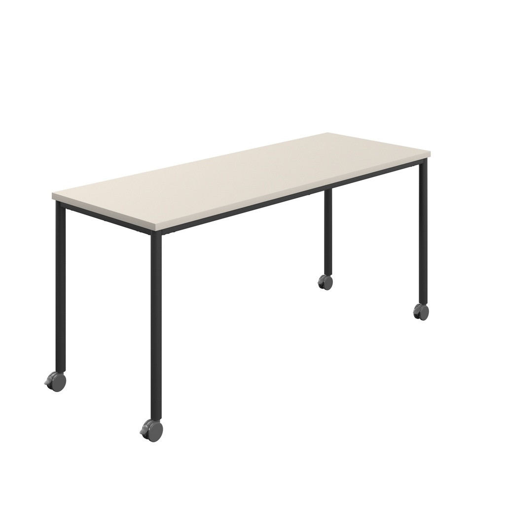 Titan Mobile Rectangular Table (FSC) | 1200 X 800 | Black/Grey