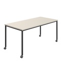 Titan Mobile Rectangular Table (FSC) | 1800 X 800 | Black/Grey