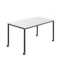 Titan Mobile Rectangular Table (FSC) | 1600 X 600 | Black/White