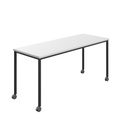 Titan Mobile Rectangular Table (FSC) | 1200 X 800 | Black/White