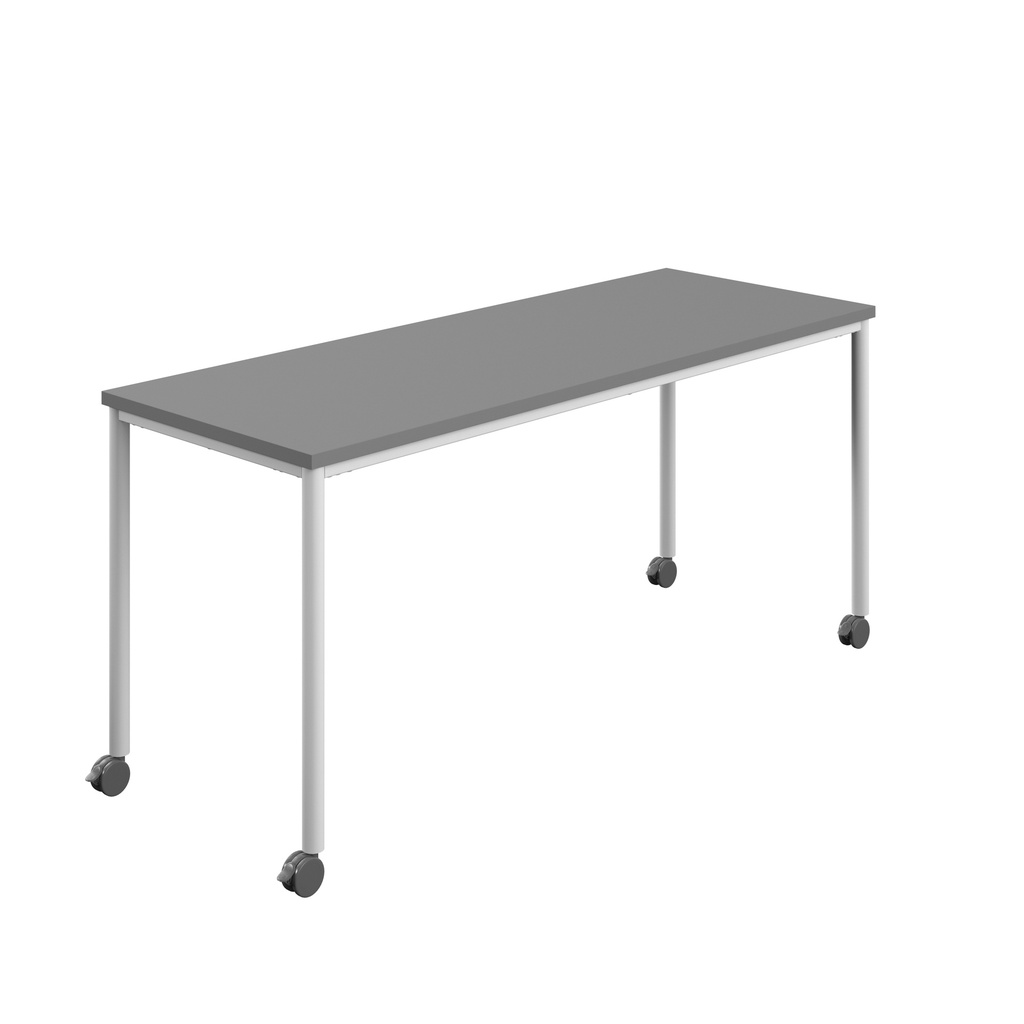 Titan Mobile Rectangular Table (FSC) | 1600 X 800 | White/Anthracite