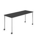 Titan Mobile Rectangular Table (FSC) | 1200 X 800 | White/Black