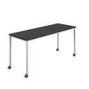 Titan Mobile Rectangular Table (FSC) | 1600 X 800 | White/Black