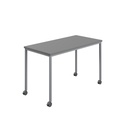 Titan Mobile Rectangular Table (FSC) | 1200 X 600 | Silver/Anthracite