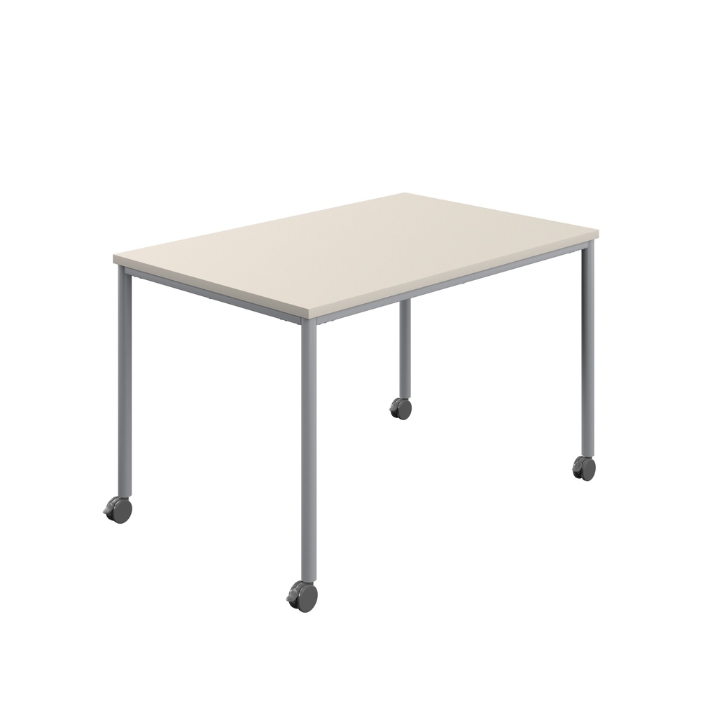 Titan Mobile Rectangular Table (FSC) | 1400 X 600 | Silver/Grey