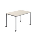 Titan Mobile Rectangular Table (FSC) | 1400 X 600 | Silver/Grey