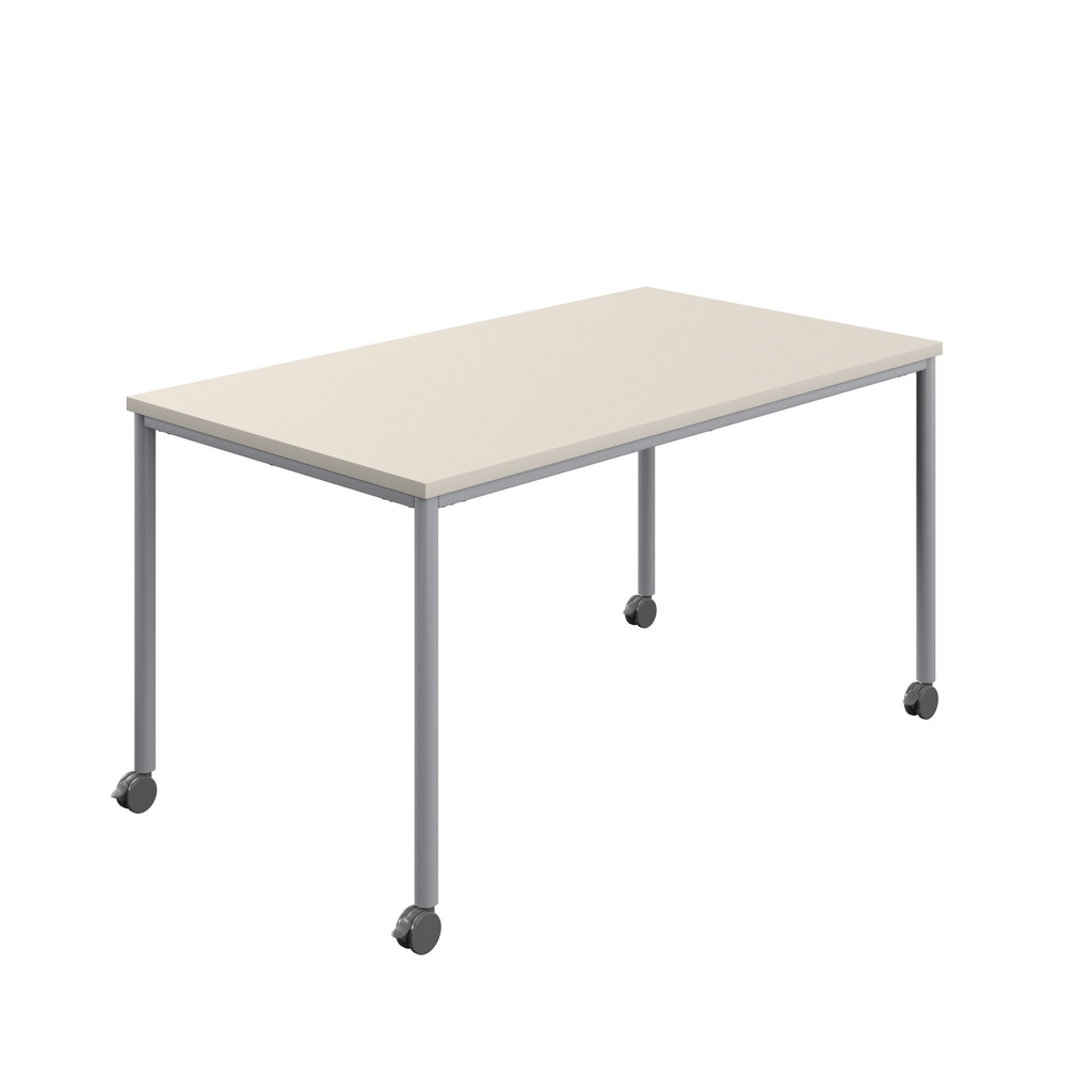 Titan Mobile Rectangular Table (FSC) | 1600 X 600 | Silver/Grey